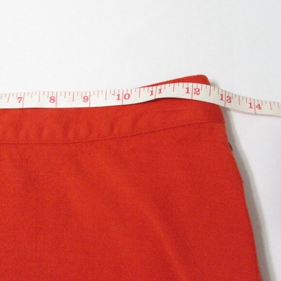 Banana Republic Orange Wool Blend Skirt Size 0 - Picture 8 of 8